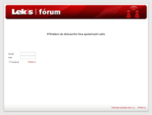 Tablet Screenshot of forum.lekis.cz