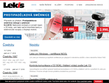 Tablet Screenshot of lekis.cz